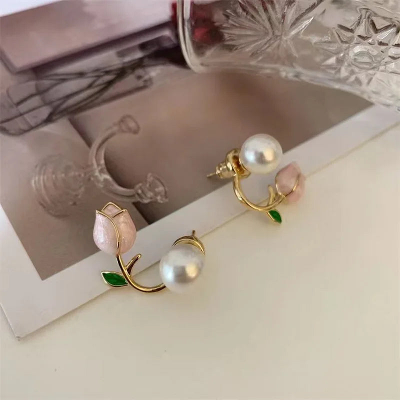 Pearl Stud Earrings