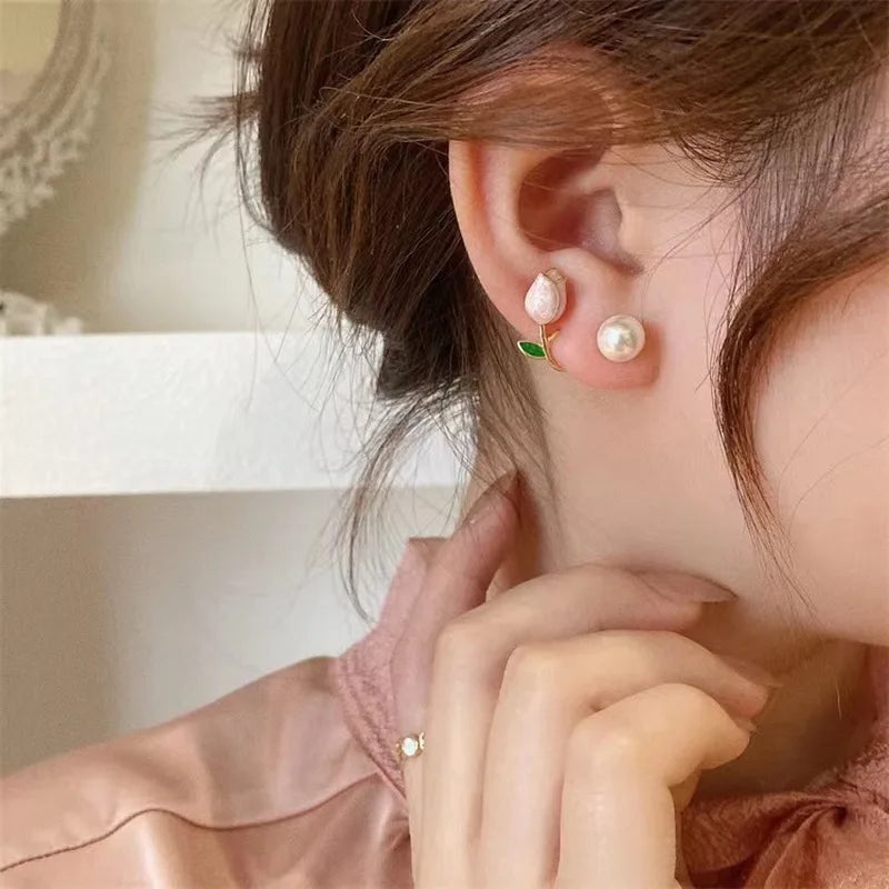 Pearl Stud Earrings