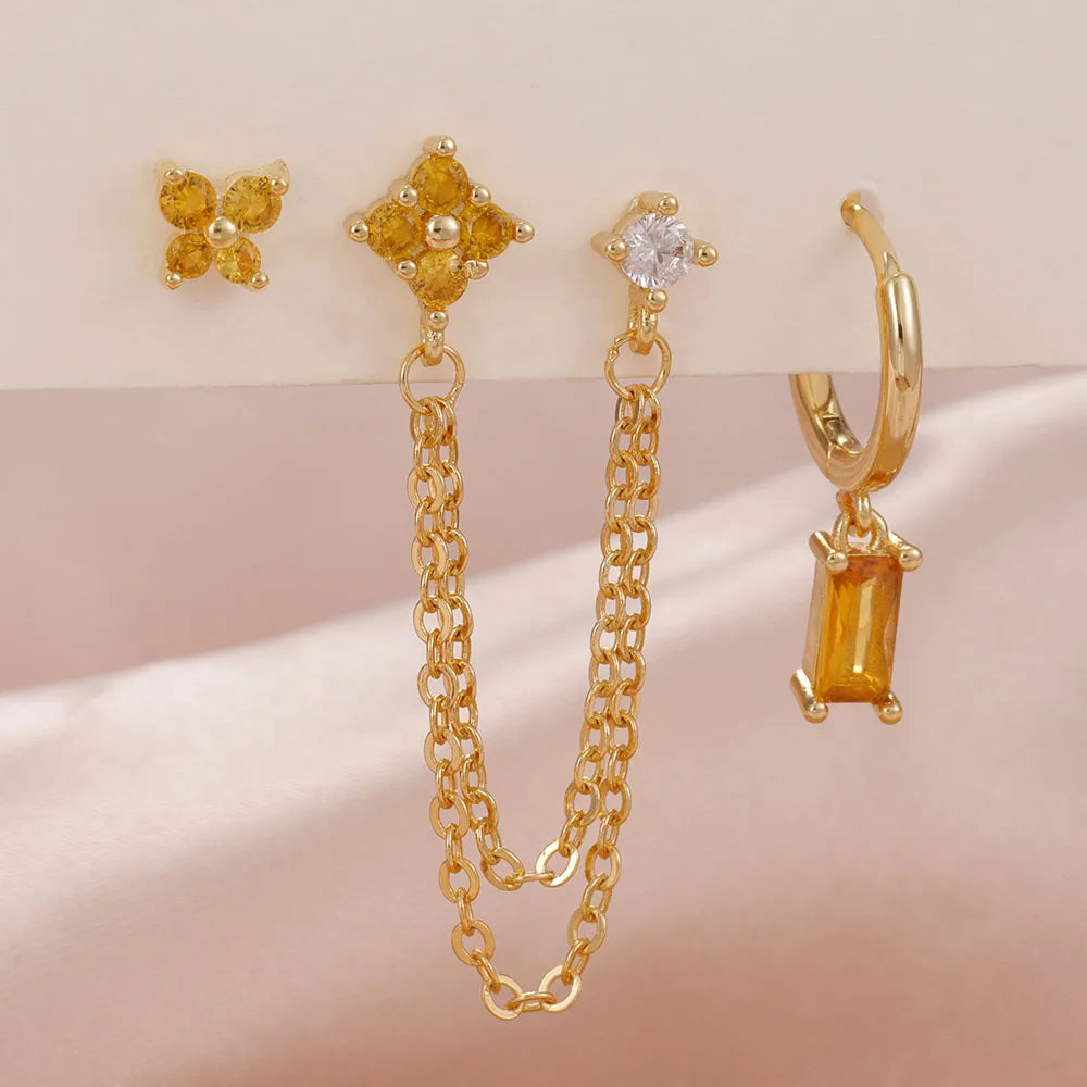 Celestial Chain Earrings